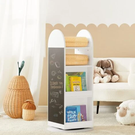 SoBuy 360-degree Rotating Children Kids Bookshelf Bookcase,KMB64-W 4 SoBuy 360-degree Rotating Children Kids Bookshelf Bookcase,KMB64-W - Image 2
