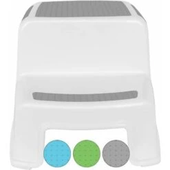HIASDFLS Marchepied Pour Enfants, Marchepied Pour Enfants, Petit Tabouret En Plastique, Marchepied Antidérapant En Deux Étapes Pour Tout-Petits, Adapté À L'Apprentissage De La Propreté/Salle De Bain/C