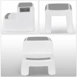 HIASDFLS Marchepied Pour Enfants, Marchepied Pour Enfants, Petit Tabouret En Plastique, Marchepied Antidérapant En Deux Étapes Pour Tout-Petits, Adapté À L'Apprentissage De La Propreté/Salle De Bain/C -Children Furniture Store 89419959 5