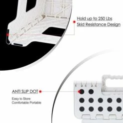 Foldable Step Stool - 8.5 &39&39 Height For Children And Adults - Folding Stool For Kitchen, Garden, Bathroom -Children Furniture Store 90372691 3