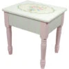 Toy Furniture Bouquet Play Vanity Stool - L36 X W27 X H37 Cm - Pink/White -Children Furniture Store 90912248 1