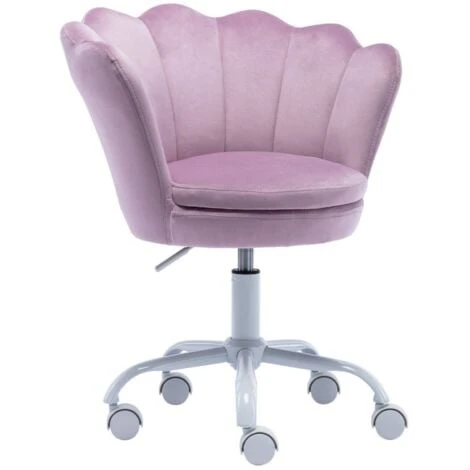Velvet Kids Desk Chair Swivel Computer Chair For Children Girls Study Office, Height Adjustable, Purple 3 Velvet Kids Desk Chair Swivel Computer Chair For Children Girls Study Office, Height Adjustable, Purple