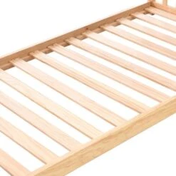 Bunk Bed With Stairs And Slide, Solid Pine Wood Frame, Children Bed With Drawers In The Steps,90x190cm, Natural -Children Furniture Store 91340170 4