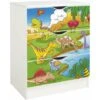 White Chest Of Drawers - ROMA – Dinosaurs -Children Furniture Store 91501330 1