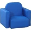 HOMCOM Kids Mini Sofa 2 In 1 Table Chair Set Armchair Seat For 3 Years Old Blue