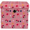 Disney Minnie Mouse Square Ottoman With Storage For Kids, W35 X D40 X H35cm