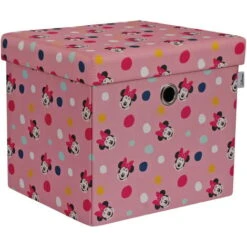Disney Minnie Mouse Square Ottoman With Storage For Kids, W35 X D40 X H35cm -Children Furniture Store 93899162 3