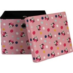 Disney Minnie Mouse Square Ottoman With Storage For Kids, W35 X D40 X H35cm -Children Furniture Store 93899162 4