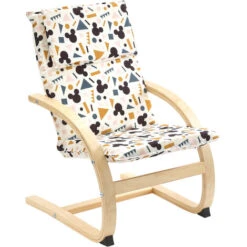 Disney Mickey Geometric Bentwood Children’s Armchair, Multicolour, W44 X D52 X H64cm