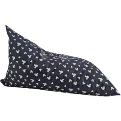 Disney Mickey Silhouette Print Bean Bag For Kids, Dark Grey, W109 X D70 X H65cm -Children Furniture Store 93899183 3