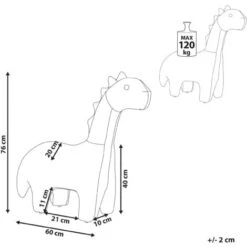 Modern Velvet Stool Solid Wood Legs Animal Footrest Green Brontosaur 9 Modern Velvet Stool Solid Wood Legs Animal Footrest Green Brontosaur -Children Furniture Store 93990083 3