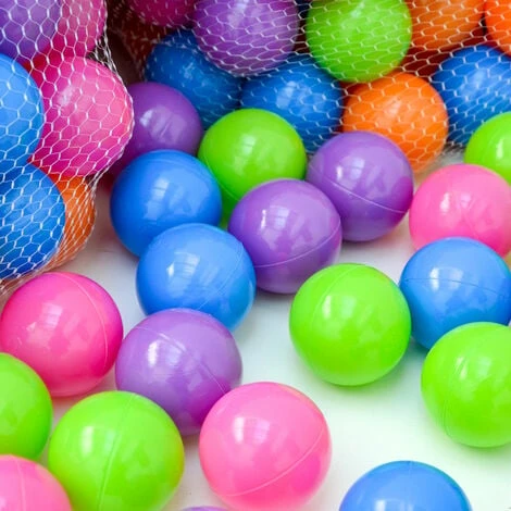 LittleTom 200 Colorful Hollow Plastic Balls Ø 6 Cm To Fill Ball Pits For Baby 7 LittleTom 200 Colorful Hollow Plastic Balls Ø 6 Cm To Fill Ball Pits For Baby - Image 5