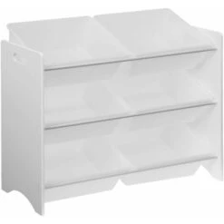 Storage Combination With 6 Boxes For Kids Toy, 84x29.5x60cm - Tobias - White