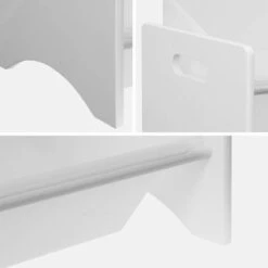 Storage Combination With 6 Boxes For Kids Toy, 84x29.5x60cm - Tobias - White -Children Furniture Store 95290310 5