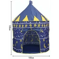 Blue Kids Pop Up Tent Kids Castle Tent Portable Pop Up Play Tent With Carry Bag Girls Boys Indoor Outdoor -Children Furniture Store 95305282 5