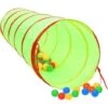 Children Play Tunnel With 250 Balls Green 175 Cm Polyester VidaXL -Children Furniture Store 95546338 1