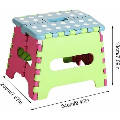 Piece Plastic Folding Stool, Small Folding Step Stool, Folding Stool For Children And Adults, 4 Piece Plastic Folding Stool, Small Folding Step Stool, Folding Stool For Children And Adults, - Image 2