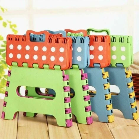 Piece Plastic Folding Stool, Small Folding Step Stool, Folding Stool For Children And Adults, 6 Piece Plastic Folding Stool, Small Folding Step Stool, Folding Stool For Children And Adults, - Image 4