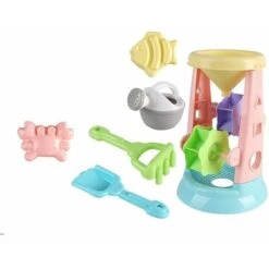 Beach Toy Set, Kid Playing Sand Tool 6 Pack Toy Hourglass, Suitable For Beach Party