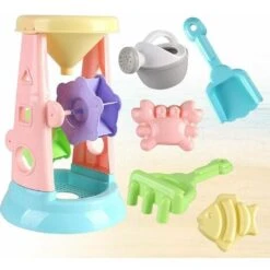 Beach Toy Set, Kid Playing Sand Tool 6 Pack Toy Hourglass, Suitable For Beach Party -Children Furniture Store 96201742 3