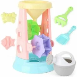 Beach Toy Set, Kid Playing Sand Tool 6 Pack Toy Hourglass, Suitable For Beach Party -Children Furniture Store 96201742 4