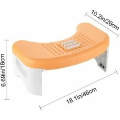 Potty Stool - Toilet Pooping Squatting Stool For Bathroom, 350 Lbs Capability, Children, Adults, Seniors, Pregnant,Toilet Potty Squat Stools For Pooping, For Proper Toilet Posture, Toilet -Children Furniture Store 96364660 4