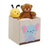 Relaxdays Toy Box, Children, Elephant Symbol, HxWxD: 33 X 33 X 33 Cm, Clothes, Tidy, Foldup, Storage, Chest, Beige/Blue 2 Relaxdays Toy Box, Children, Elephant Symbol, HxWxD: 33 X 33 X 33 Cm, Clothes, Tidy, Foldup, Storage, Chest, Beige/Blue -Children Furniture Store 96742873 1