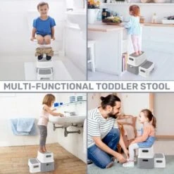 Toddler Step Stool, Kids Step Stool, Child Stool 2 Step Non-Slip Toddler Step Stool For Bathroom/Pottery Training/Kitchen 11 Toddler Step Stool, Kids Step Stool, Child Stool 2 Step Non-Slip Toddler Step Stool For Bathroom/Pottery Training/Kitchen -Children Furniture Store 96834842 5