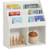 SoBuy Children's Storage Book Shelf Storage Display Rack Holder,KMB01-W -Children Furniture Store 9761726 1