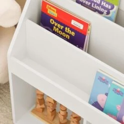 SoBuy Children's Storage Book Shelf Storage Display Rack Holder,KMB01-W -Children Furniture Store 9761726 5