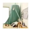 Bed Canopy For Bedroom Round Dome For Baby Nursery Room Decorations 250cm Brown Powder