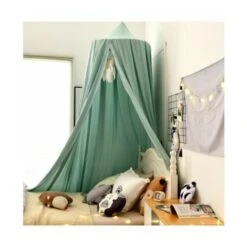 Bed Canopy For Bedroom Round Dome For Baby Nursery Room Decorations 250cm Brown Powder
