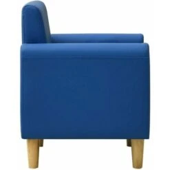 Blue Leatherette Children's Sofa 9 Blue Leatherette Children's Sofa -Children Furniture Store 99563676 3